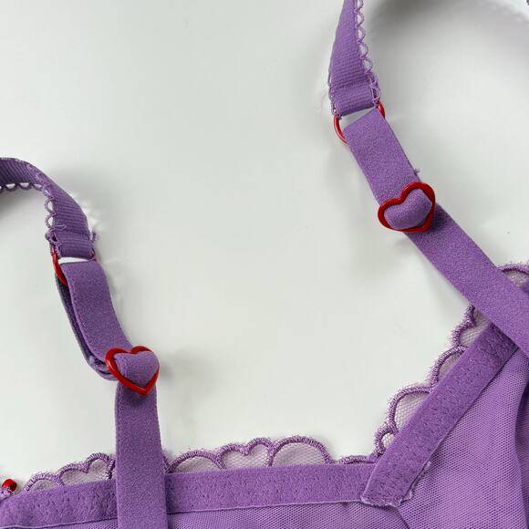 PINK Victoria’s Secret Bundle of 2 Wink Unlined Scoop Lace Bralettes Size Large - Picture 6 of 13